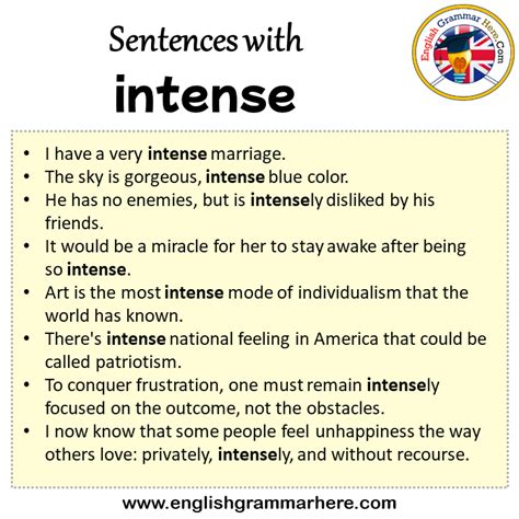 intense in English .